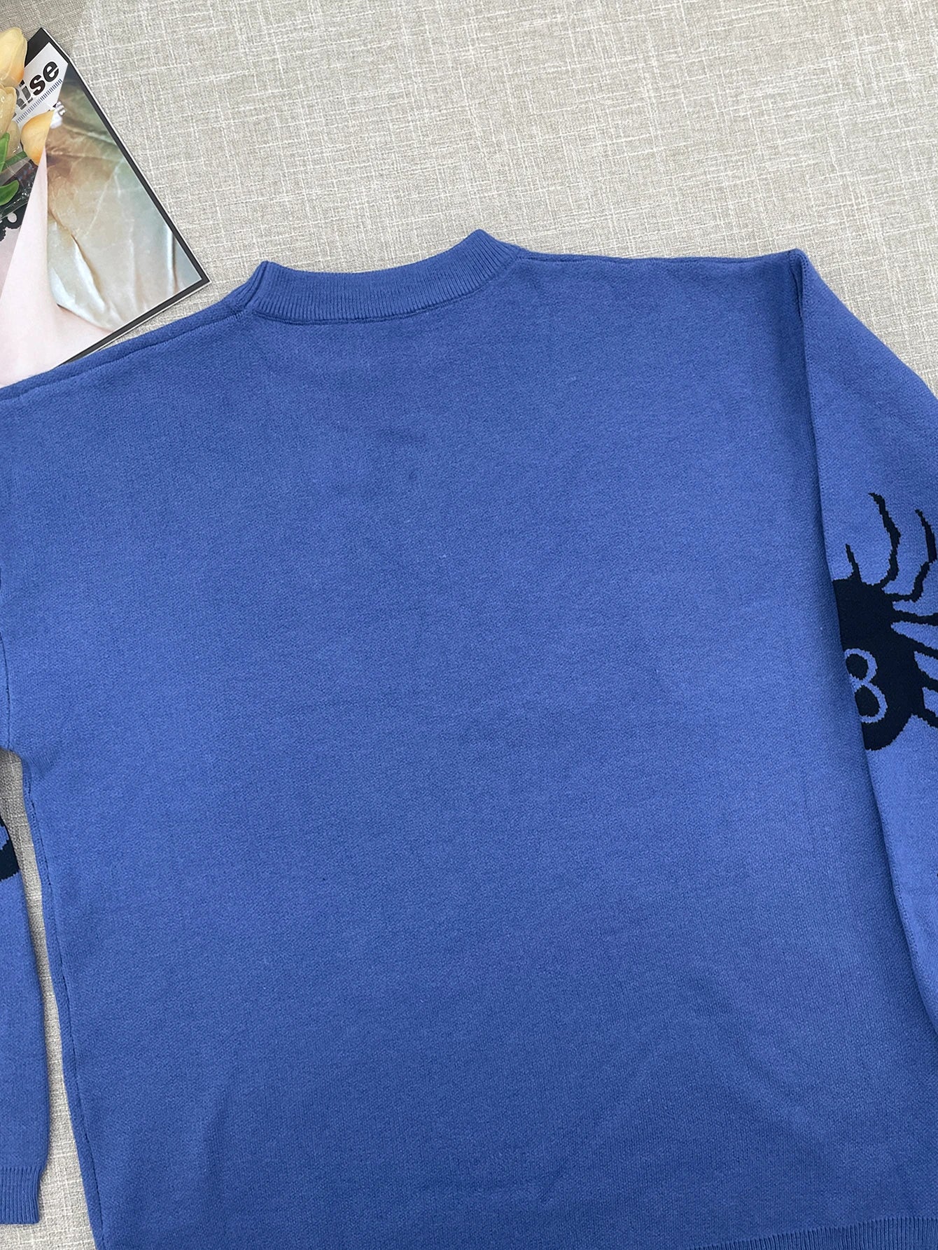 2024 Autumnand Y2k Streetwear Men New Retro Punk Pattern Sweater Loose Versatile Sweater For Men And Women Long Sleeve Sweater
