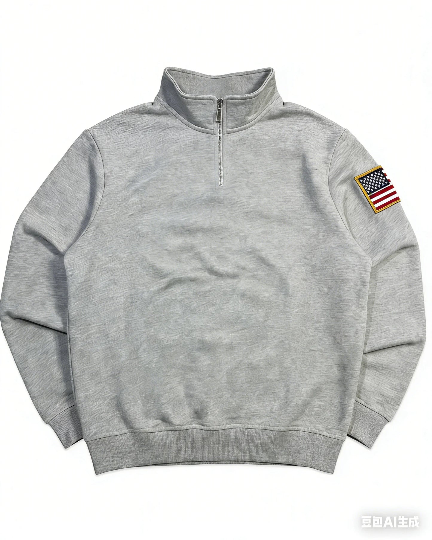 Y2K Fashionable Loose Jacket Exquisite USA Embroidered Short Zipper Men's Clothing Casual Hoodies Retro Unisex Cotton StreetWear