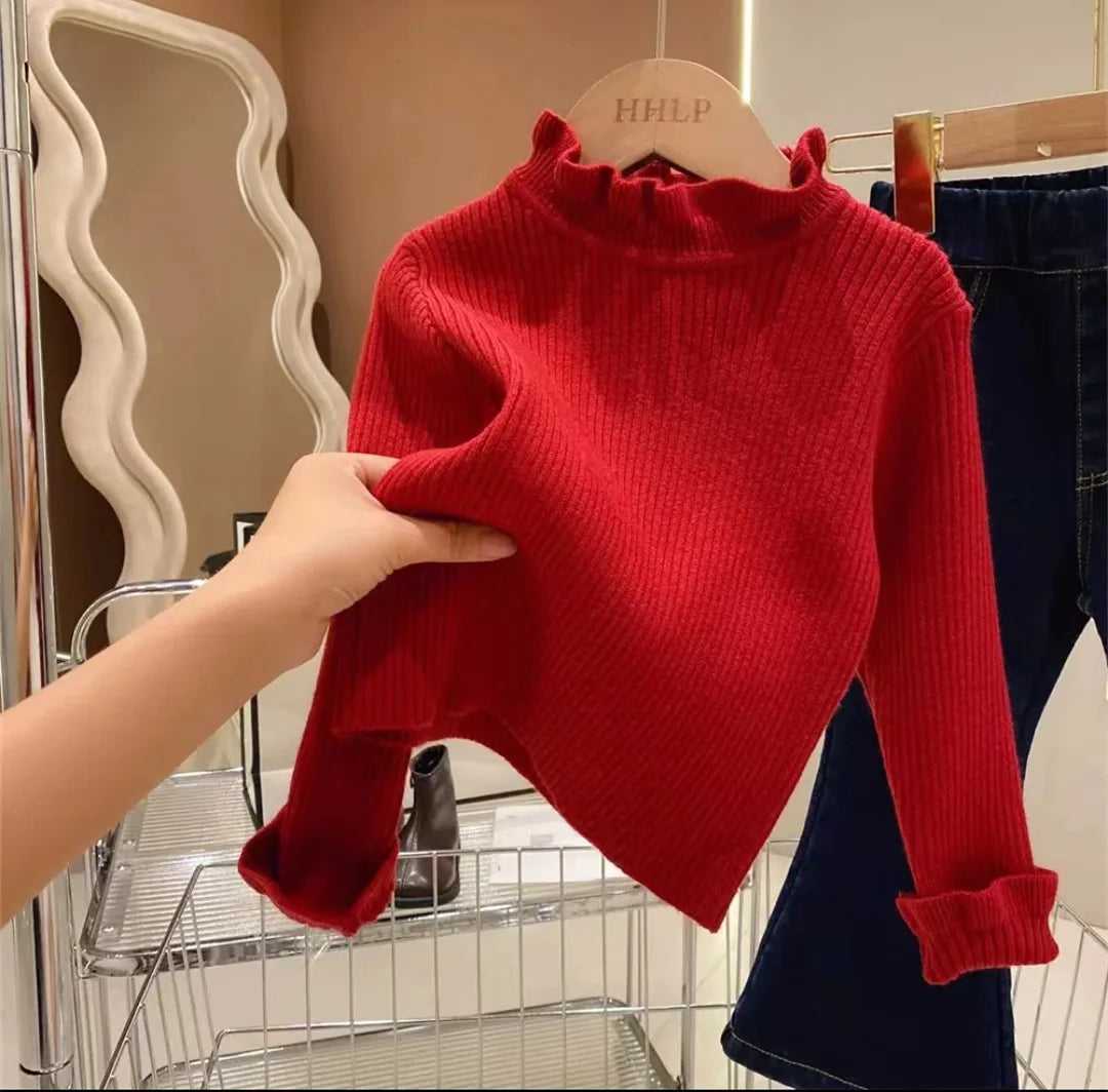Children Baby Loose Sweater Knitted Autum Winter Baby Boy Girl Clothes Round Neck Kid Toddler Girl Boy Pullover Baby Outerwear