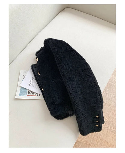 Woman Genuine Sheepskin Jackets Coat Female Winter Shearling Coats Real Lamb Fur O-neck Natural  Outewear  Overcoat G152