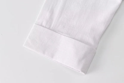 HH 2025 Casual Women Soild Linen Loose Shirt Summer Female Lapel Collar Long Sleeve Oversized Office Wear Lady Blouse