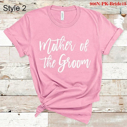 Bridal Bachelor Party T Shirts Baby of Honor Mother of The Groom Jr. Bridesmaid Bride Flowers Girl Brides Babes Team Bride Maid