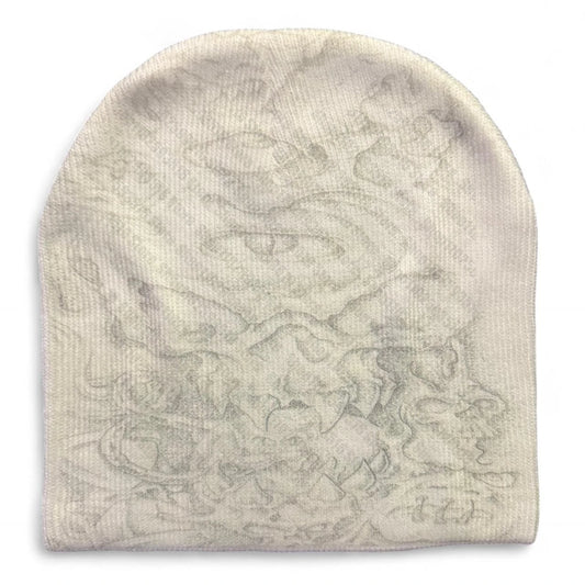 Vintage Harajuku Men's Caps Emo Beanies Y2k Hat Winter Accessories Funny Hats Cute 2000s Print Punk Trend Gothic Women's Beanie