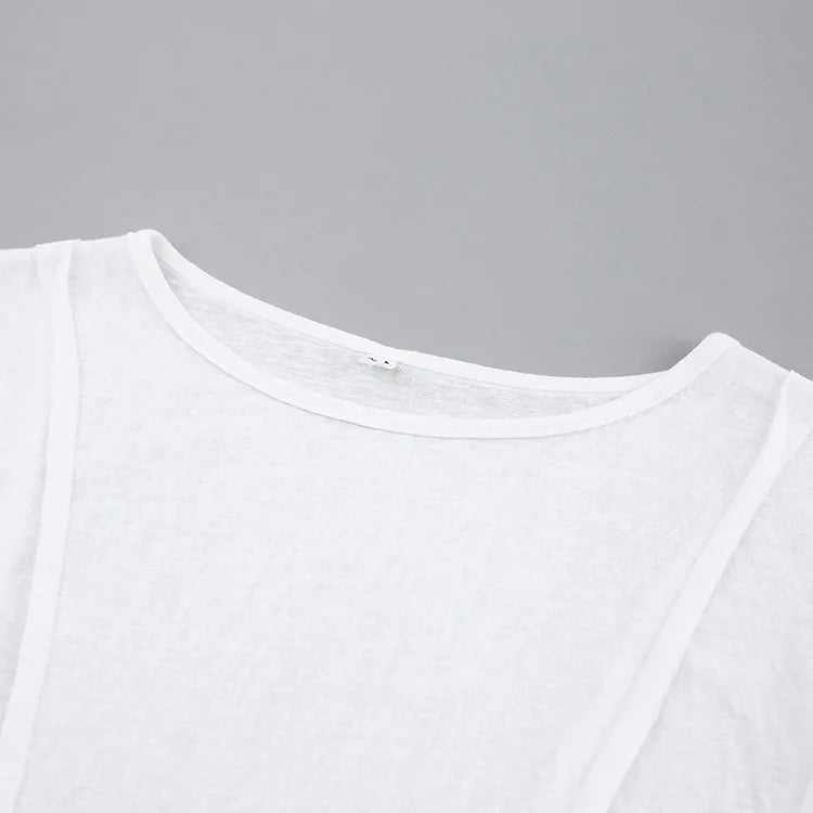 White O-Neck Women'S T-Shirt 2022 Elegant Yellow Long Sleeve Fall Tee Shirt Casual Slim Elastic Solid Top Female