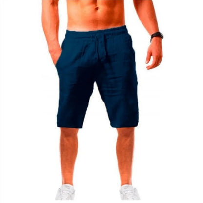 2025 Men's Cotton Shorts Pants Male Summer Breathable Solid Color Short Trousers Fitness Streetwear S-5XL 1PC