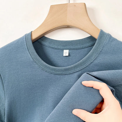 2025 New Men's Korean Casual Cotton Short Sleeved Round Neck T-shirt Summer Fashionable and Comfortable Versatile Top