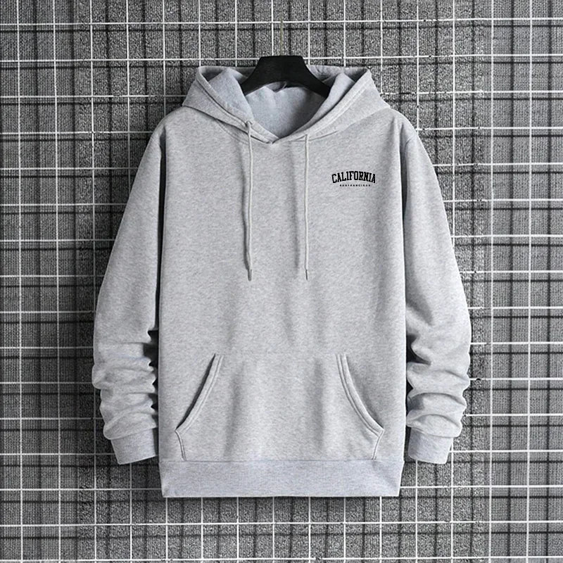 Men's Hoodie Fall Winter High Grade Warm Sweatshirt Male Daily Casual Fashion Pullover Outdoor Gym Fitness Sporty Top