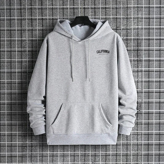Men's Hoodie Fall Winter High Grade Warm Sweatshirt Male Daily Casual Fashion Pullover Outdoor Gym Fitness Sporty Top