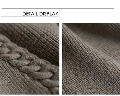 Vintage Overweight Pounds Mens Cardigan Sweater Luxury Design Jacquard Weave Hand Knitted Tops Autumn Winter Wool Knitwear Coat