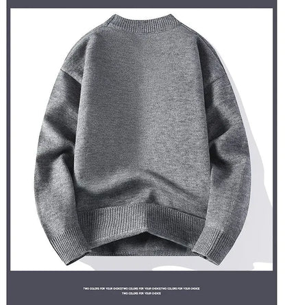 Men Streetwear O-neck Knitted Pullovers Outwear Casual Sweaters New Fashion Man Loose Sweaters Male Pullovers Winter Clothing 4X
