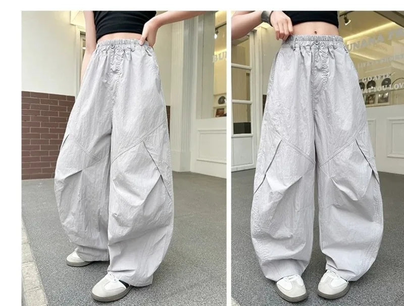 RAISE Summer Children Girls Trousers 3-14Yrs Kids Girls Suspenders Long Pants Thin Casual Versatile Juniot Girls Overalls Pants