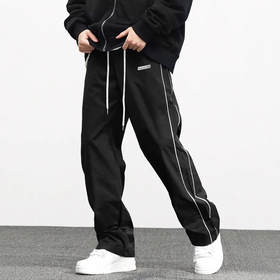 New men's woven pants Urban Men's Style  Men's Sport and Casual Pants (Suitable for sports and fitness)