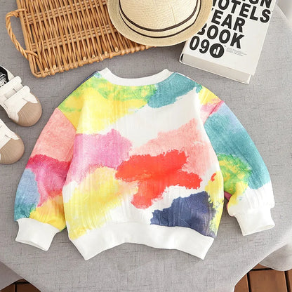 Boys Sweatshirts Long Sleeve Tops for Kids Autumn Winter 2024 Children T-shirts Girls Pullovers Toddler Outerwear Baby Tees