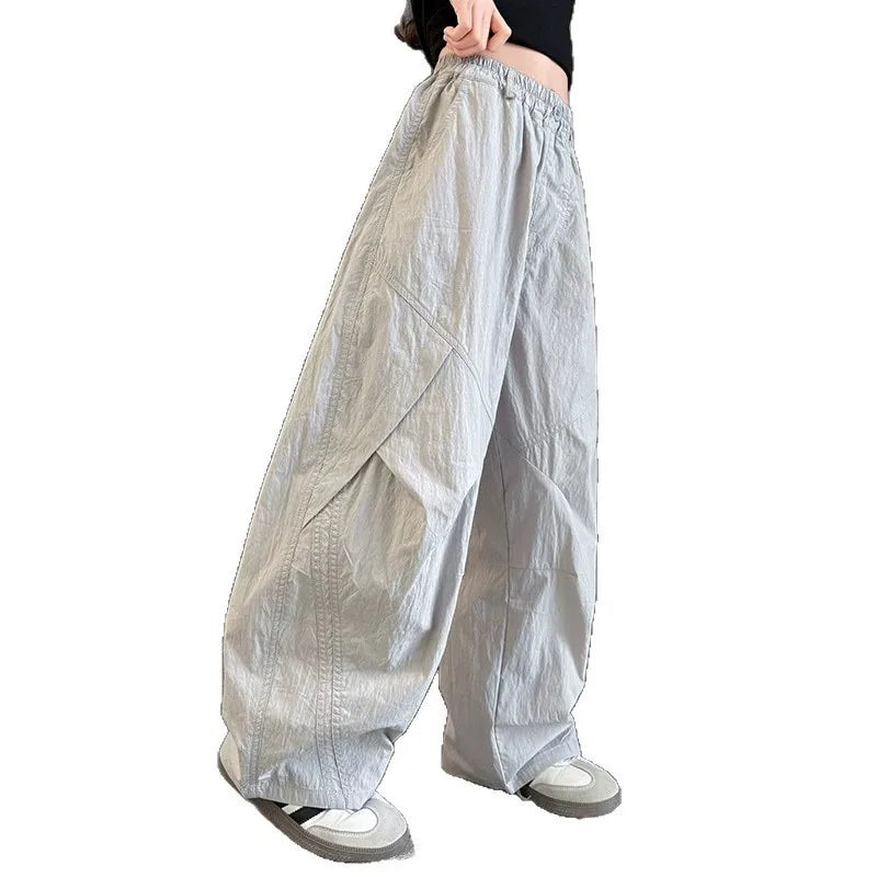 RAISE Summer Children Girls Trousers 3-14Yrs Kids Girls Suspenders Long Pants Thin Casual Versatile Juniot Girls Overalls Pants