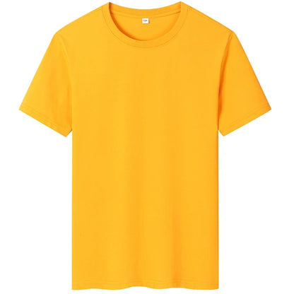 2025 New Men's Korean Casual Cotton Short Sleeved Round Neck T-shirt Summer Fashionable and Comfortable Versatile Top