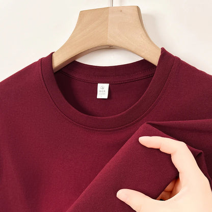 2025 New Men's Korean Casual Cotton Short Sleeved Round Neck T-shirt Summer Fashionable and Comfortable Versatile Top