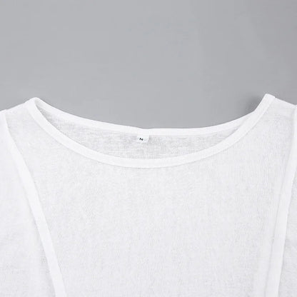 White O-Neck Women'S T-Shirt 2022 Elegant Yellow Long Sleeve Fall Tee Shirt Casual Slim Elastic Solid Top Female