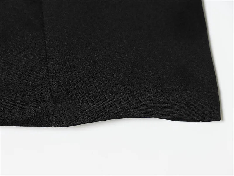 Elegant Puff Sleeve Party Dresses Women Solid Pockets A-line Slim Zipper Mini Dress Ladies Office Outfit Club Evening 2026 Fashi