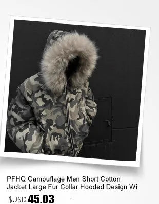 PFHQ Camouflage Men's Hooded Jacket 2025 Spring Autumn New High Street Long Sleeve Korean Style Fashion Casual Male Tops 21E2824