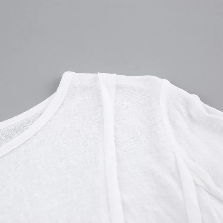 White O-Neck Women'S T-Shirt 2022 Elegant Yellow Long Sleeve Fall Tee Shirt Casual Slim Elastic Solid Top Female