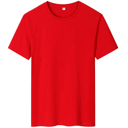 2025 New Men's Korean Casual Cotton Short Sleeved Round Neck T-shirt Summer Fashionable and Comfortable Versatile Top