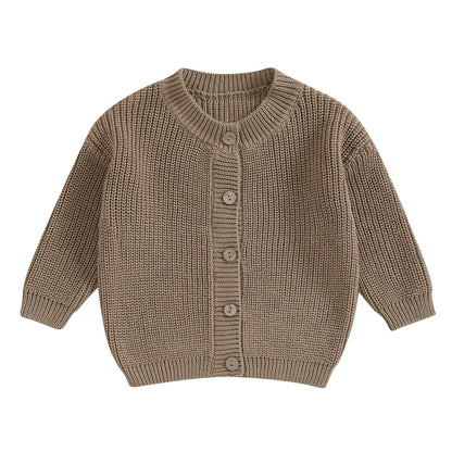 Infant Baby Girl Boy Knit Cardigan Sweater Coat Cute Long Sleeve Button Down Sweater Fall Winter Tops