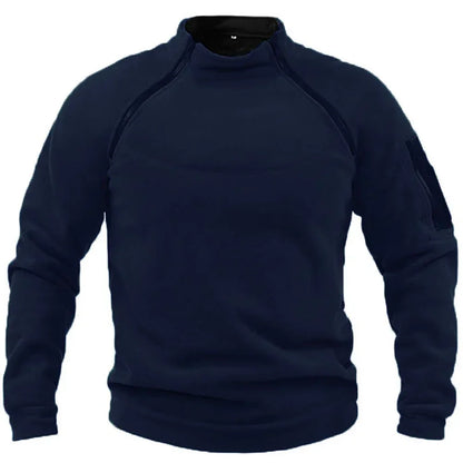 Outdoor Men's TacticalFleece Jacket Clothes Warm Zippers Pullover Men Windproof Coat Thermal Hiking Sweatshirt