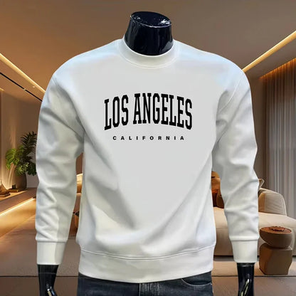 New in Mens Sweatshirts Print O-Neck Tops Outdoors Sports Jogging Mens Clothing Fashion Casual Pullover Daily Street Sportswear