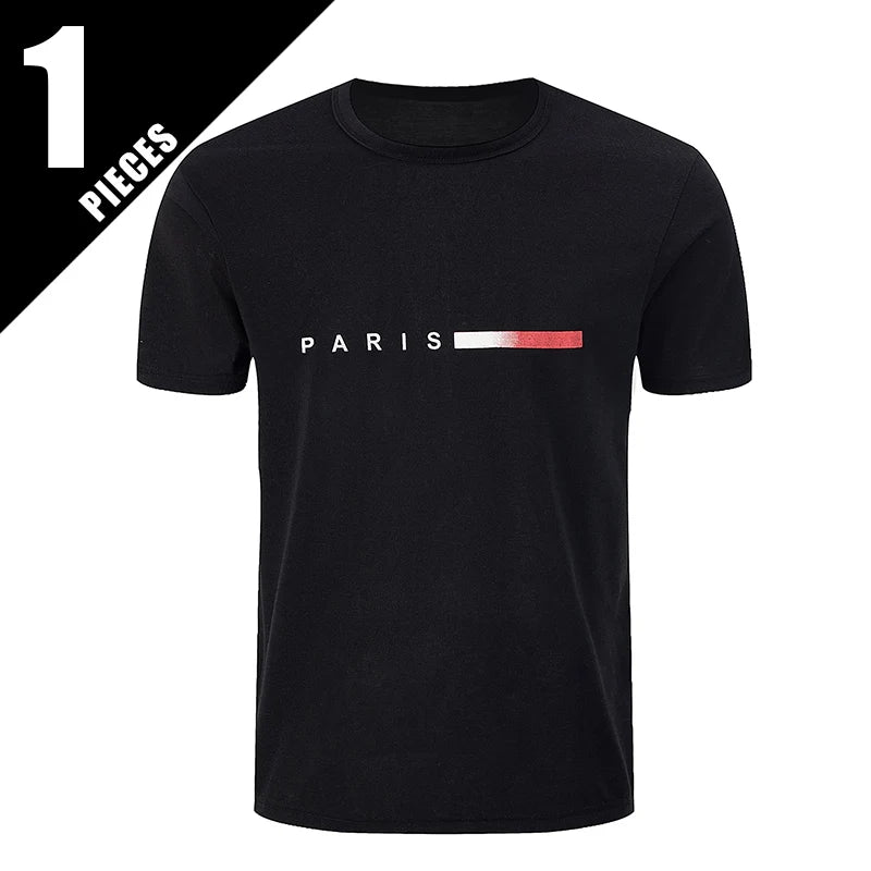 1/3 Pieces Summer Fashion Sports Outerwear Men's Short sleeved Round Neck T-shirt Running Fitness Training Clothes For Teenagers
