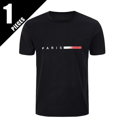 1/3 Pieces Summer Fashion Sports Outerwear Men's Short sleeved Round Neck T-shirt Running Fitness Training Clothes For Teenagers