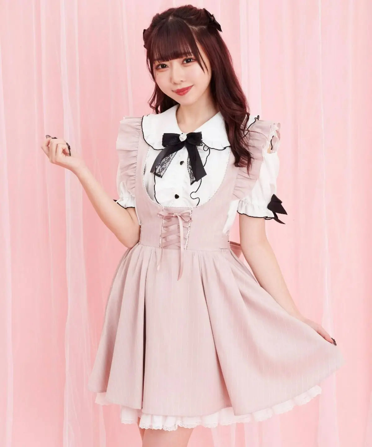 Sweet Lolita Fashion All Match Blouses Women Japanese Summer Y2k Aesthetic Ruffled Bow Shirts Girly Kawaii Patchwork Tops Blusas