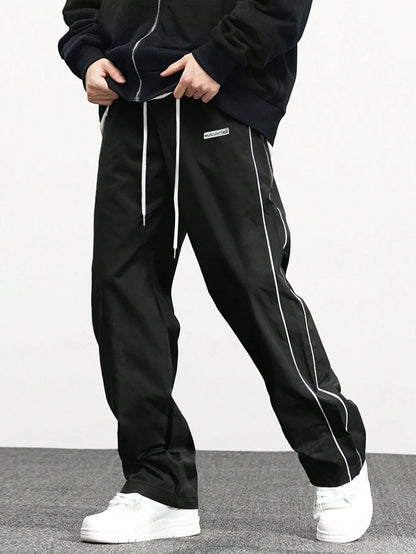 New men's woven pants Urban Men's Style  Men's Sport and Casual Pants (Suitable for sports and fitness)