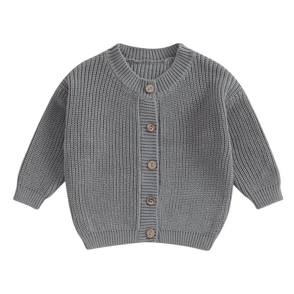 Infant Baby Girl Boy Knit Cardigan Sweater Coat Cute Long Sleeve Button Down Sweater Fall Winter Tops