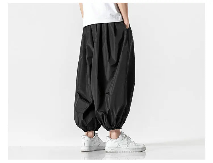 Streetwear Fashion Harem Pants Mens Solid Color Casual Jogger Man Pants Harajuku Style Spring Summer Men's Trousers 5XL