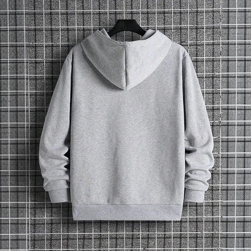 Men's Hoodie Fall Winter High Grade Warm Sweatshirt Male Daily Casual Fashion Pullover Outdoor Gym Fitness Sporty Top