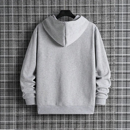 Men's Hoodie Fall Winter High Grade Warm Sweatshirt Male Daily Casual Fashion Pullover Outdoor Gym Fitness Sporty Top