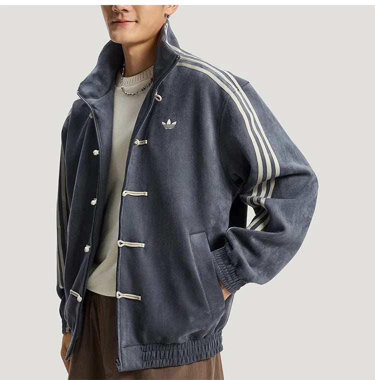Adidas genuine clover men's and women's loose new Chinese casual jacket KR0295