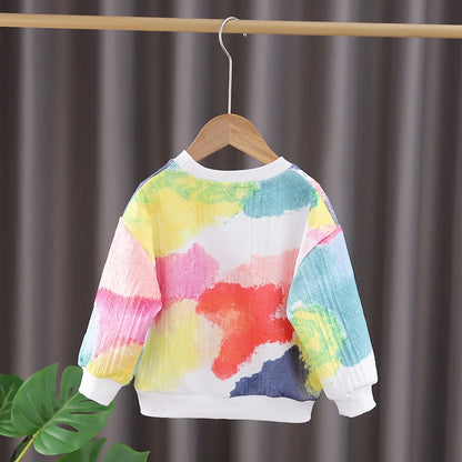 Boys Sweatshirts Long Sleeve Tops for Kids Autumn Winter 2024 Children T-shirts Girls Pullovers Toddler Outerwear Baby Tees