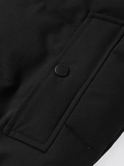 Hooded Faux Fur Collar Padded Coat Women Elegant Lantern Full Sleeve Single Breasted Pocket Ruched Winter Coats Chic Outerwears