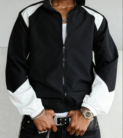 Men's color-blocked jacket, lightweight, casual, travel, windproof and wear-resistant, high-quality fabric, boyfriend gift