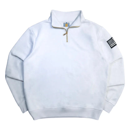 Y2K Fashionable Loose Jacket Exquisite USA Embroidered Short Zipper Men's Clothing Casual Hoodies Retro Unisex Cotton StreetWear