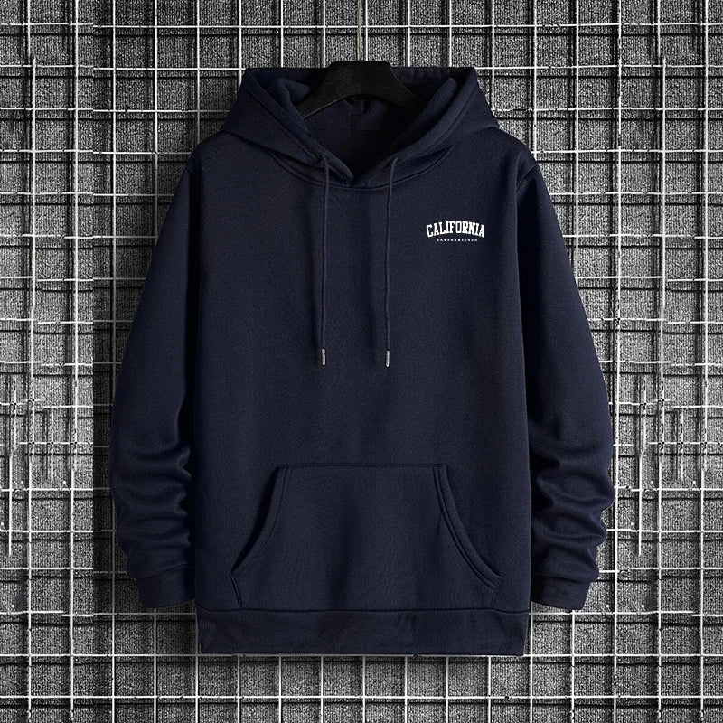 Men's Hoodie Fall Winter High Grade Warm Sweatshirt Male Daily Casual Fashion Pullover Outdoor Gym Fitness Sporty Top