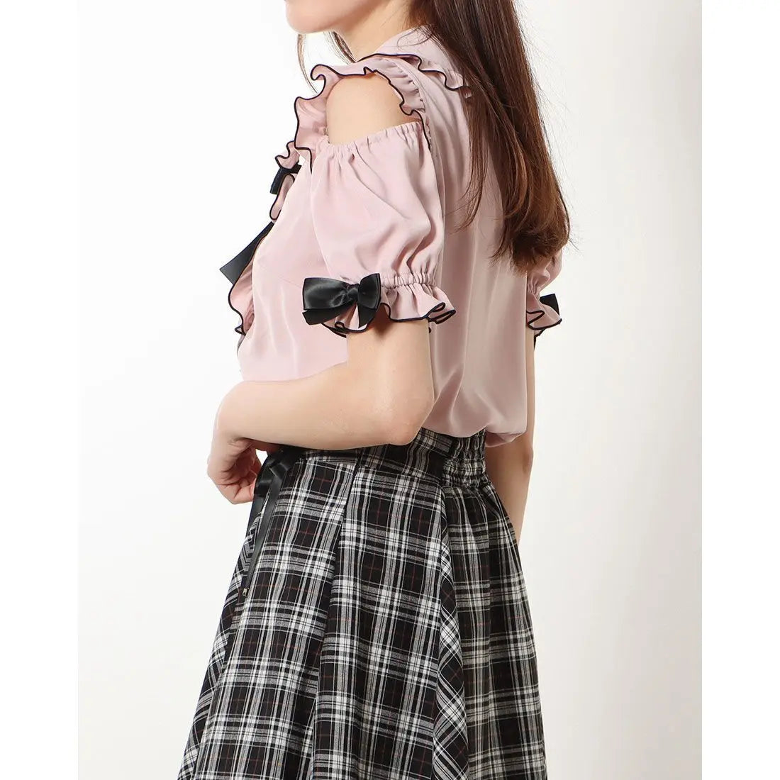 Sweet Lolita Fashion All Match Blouses Women Japanese Summer Y2k Aesthetic Ruffled Bow Shirts Girly Kawaii Patchwork Tops Blusas
