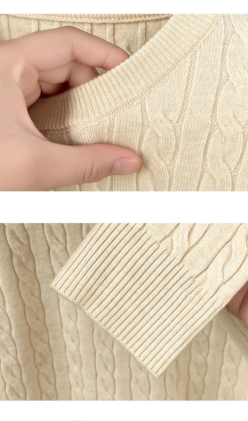Luxury pony embroidery designer brand sweater men's new fashion unique jacquard comfort Paul casual knitted round neck pullover