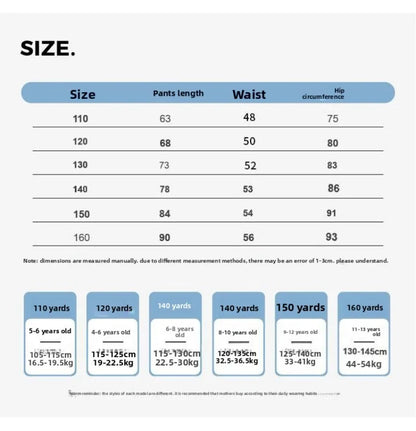 Boys Scimitar Jeans Spring and Autumn New Children's Wide Leg Pants Medium Older Boys Pants