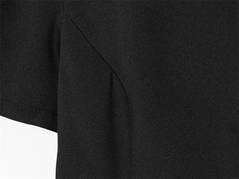 Elegant Puff Sleeve Party Dresses Women Solid Pockets A-line Slim Zipper Mini Dress Ladies Office Outfit Club Evening 2026 Fashi