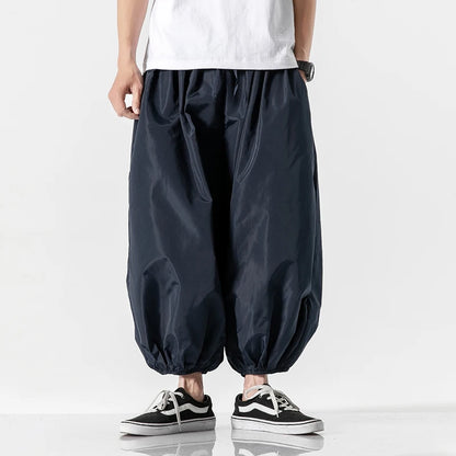 Streetwear Fashion Harem Pants Mens Solid Color Casual Jogger Man Pants Harajuku Style Spring Summer Men's Trousers 5XL