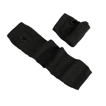Winter Warm Long Sleeves Gloves for Man Women Fingerless Stripe Hip-Hop Knitted Elbow Mittens Elastic Outdoor Warmer Arm