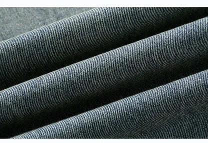 8XL New Wide Leg Washing Jean Pants Men Trousers Neutral Solid Color Loose Casual Straight Outdoor Fashion Plus Size Pants