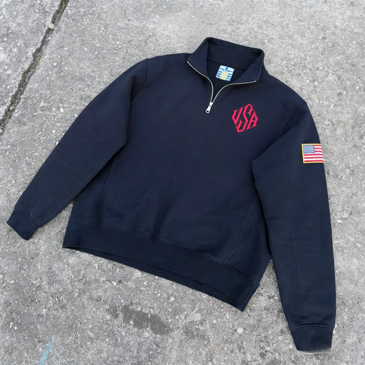 Y2K Fashionable Loose Jacket Exquisite USA Embroidered Short Zipper Men's Clothing Casual Hoodies Retro Unisex Cotton StreetWear